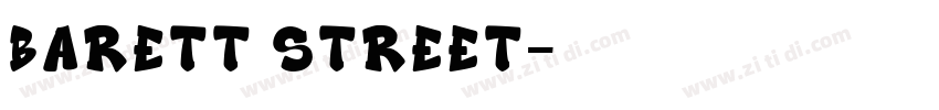 Barett Street字体转换